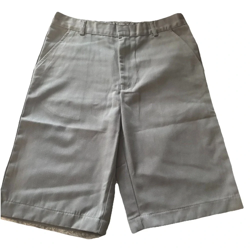 Unik Boys Gray Size 14 Uniform Shorts 10.75